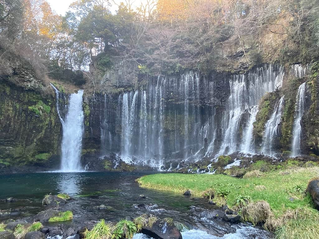 白糸の滝の写真