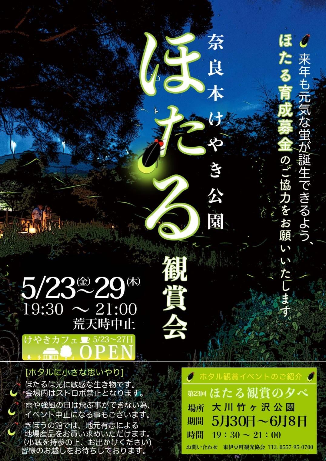 奈良本けやき公園 ほたる観賞会
