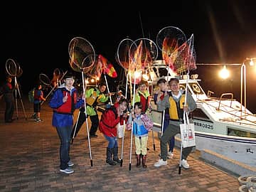 伊豆市 西伊豆土肥 とび魚すくい体験