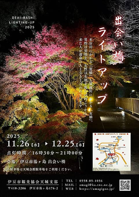 出会い橋ライトアップの写真