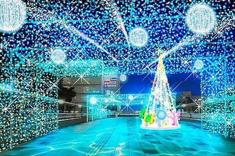 焼津市ライトアップ・イルミネーション2025「海空ファンタジア~願い星に捧ぐ祈り~」の写真