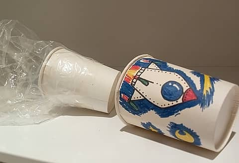 〖３月 てづくりおもちゃ〗ポンと発射！の写真