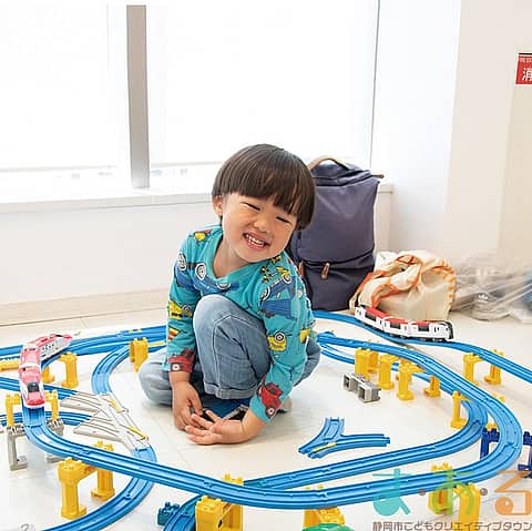 秋のプラレール広場の写真