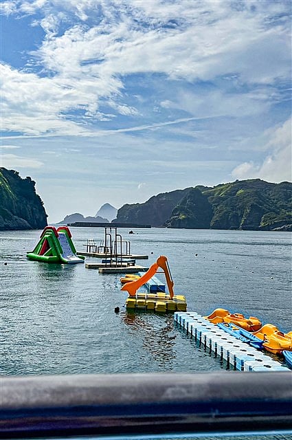 妻良海岸 海上アスレチック 夏期限定オープン